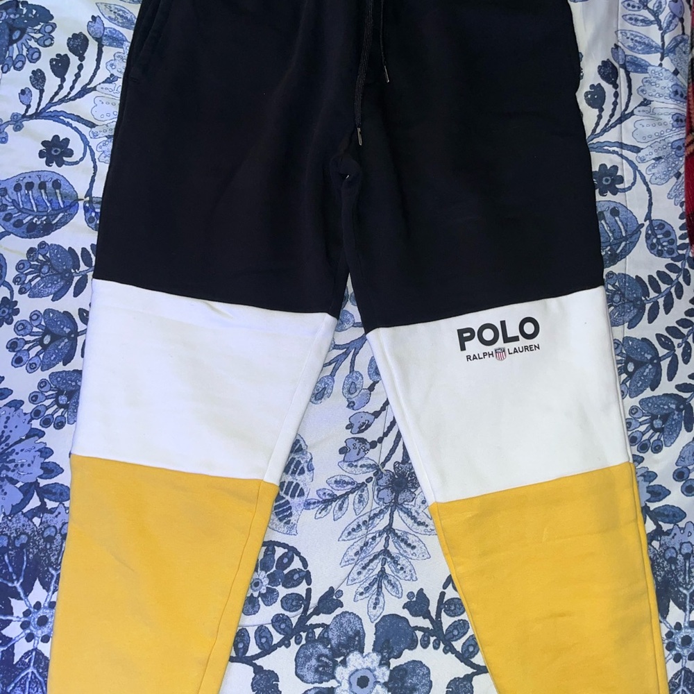 Polo by Ralph Lauren Kids' Black, White, and Yellow Bottoms